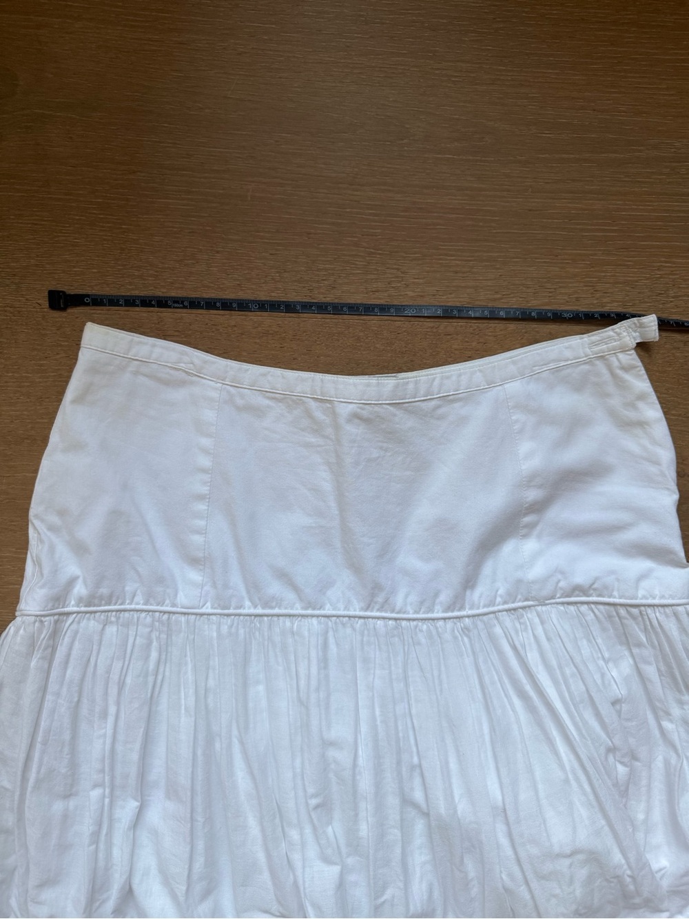 Ralph Lauren White Tiered Eyelet Midi Skirt - Picture 4 of 6